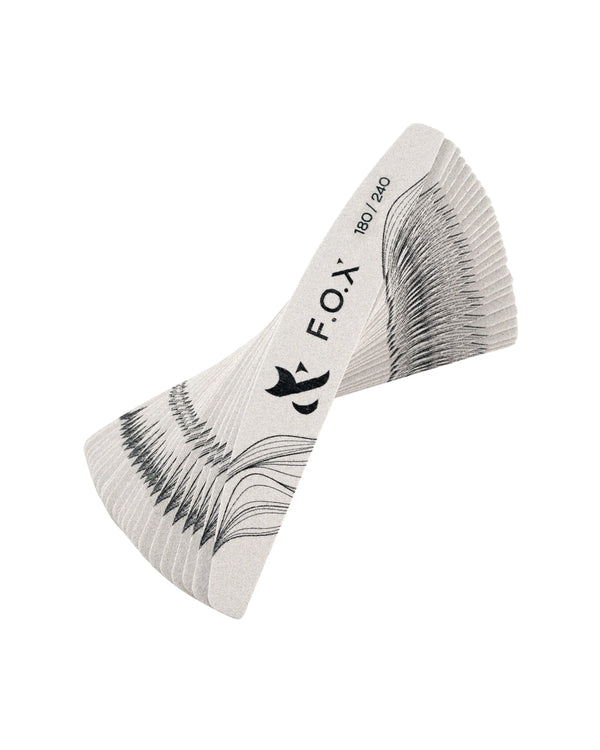 FOX Set 25 Pile Unghii Semiluna 180/240 FOX 