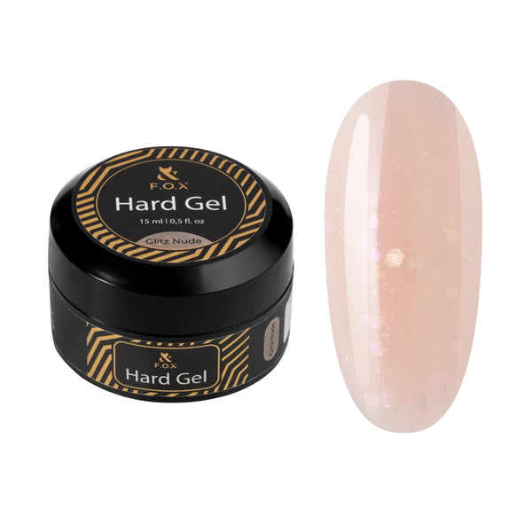 FOX Hard Gel Glitz Nude 15 ml FOX 