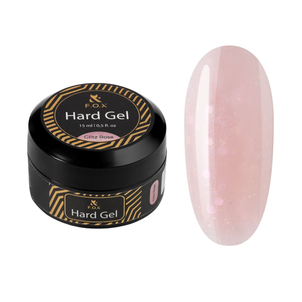 FOX Hard Gel Glitz Rose 15 ml FOX 