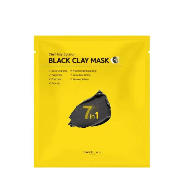 Black Clay 7in1 - Masca Tip Servetel cu Argila 25g Skincare Barulab 