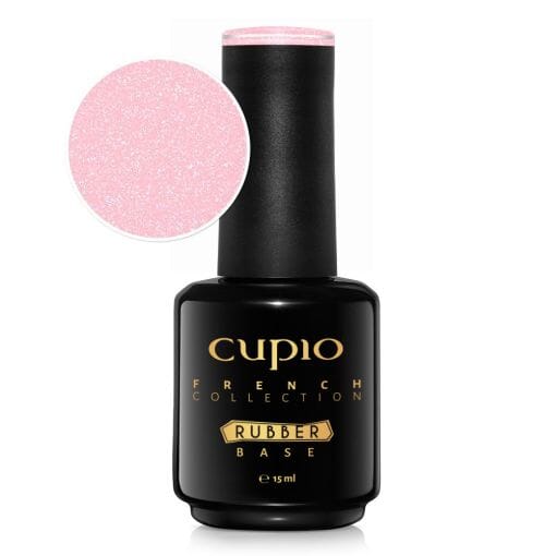 Cupio Rubber Base French Collection - Blush Shimmer White 15 ml Cupio 