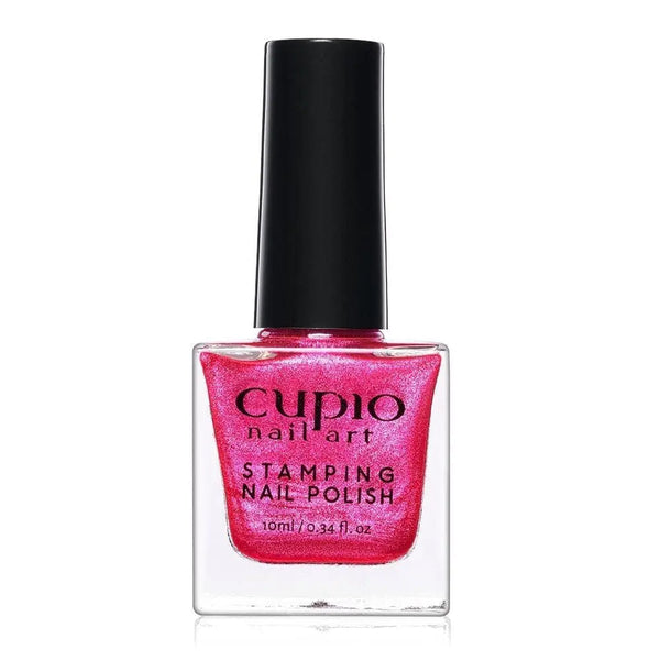 Cupio Oja Pentru Stampila Glitter Pink 10 ml Cupio 