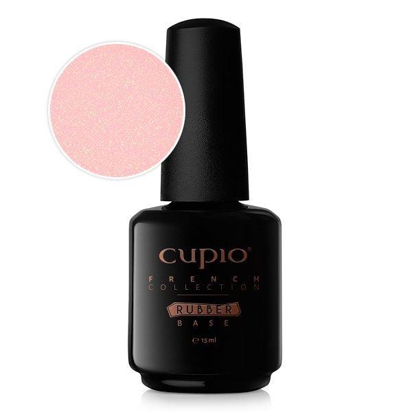 Cupio Rubber Base French Collection - Blush Shimmer Gold 15 