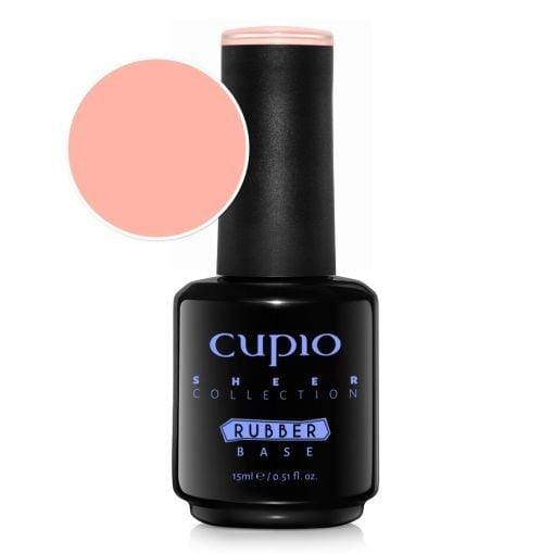 Cupio Rubber Base Sheer Collection - Peach Nectar 15ml Cupio 