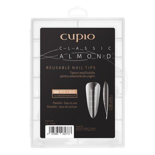 Cupio Tipsuri Reutilizabile - Classic Almond 120 buc - Geolenn