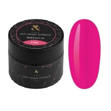 FOX Gel de Pictura Vitraliu Pink 10 ml FOX 