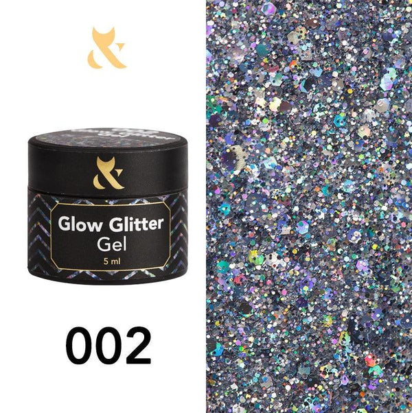 FOX Gel Polish Glow Glitter Gel 002 5 ml