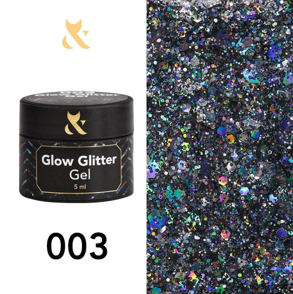 FOX Gel Polish Glow Glitter Gel 003 5ml