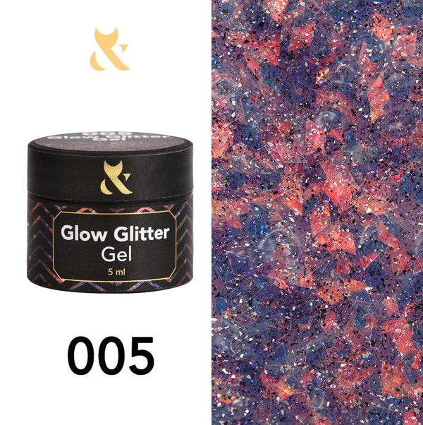 FOX Gel Polish Glow Glitter Gel 005 5ml
