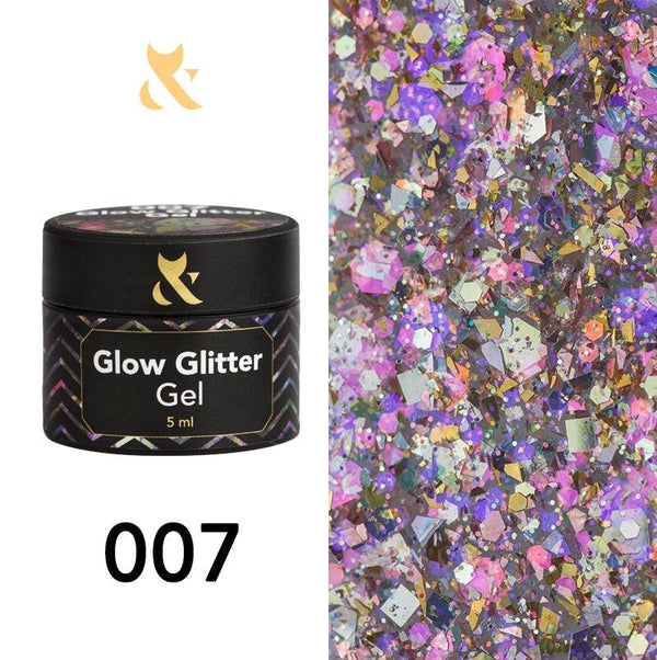 FOX Gel Polish Glow Glitter Gel 007 5 ml
