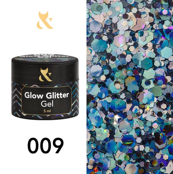 FOX Gel Polish Glow Glitter Gel 009 5ml