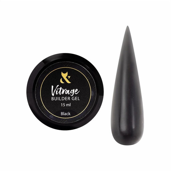 FOX Vitrage Builder Gel Black 15 ml FOX 