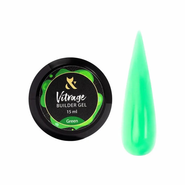 FOX Vitrage Builder Gel Green 15 ml FOX 