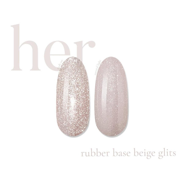 HER Rubber Base Beige Glits