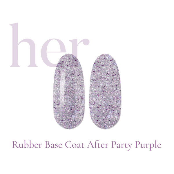HER Rubber Base Coat After Party Purple - Geolenn