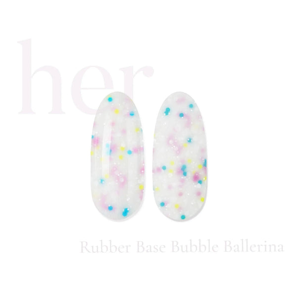 HER Rubber Base Coat Bubble Ballerina - Hema Free & Acid Free HER 
