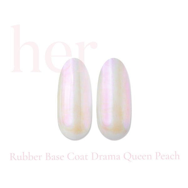 HER Rubber Base Coat Drama Queen Peach - Geolenn