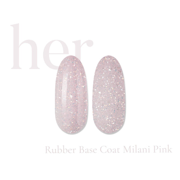 HER Rubber Base Coat Milani Pink - Geolenn