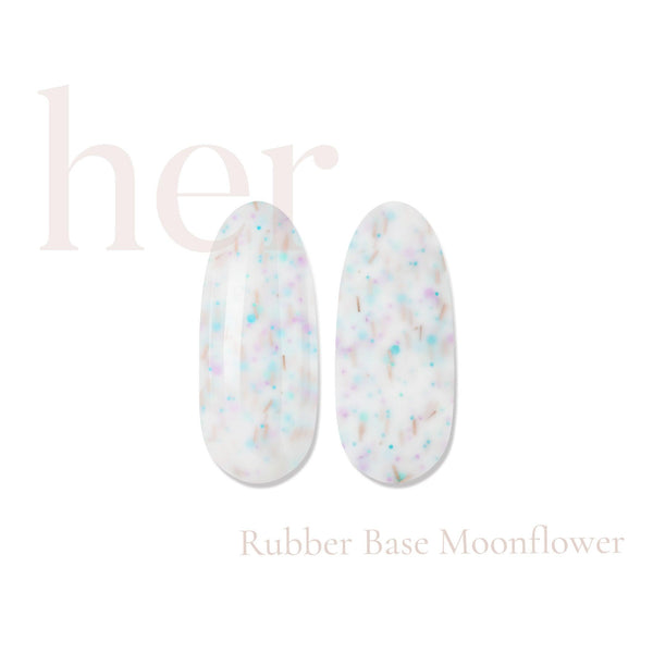 HER Rubber Base Coat Moonflower - Geolenn