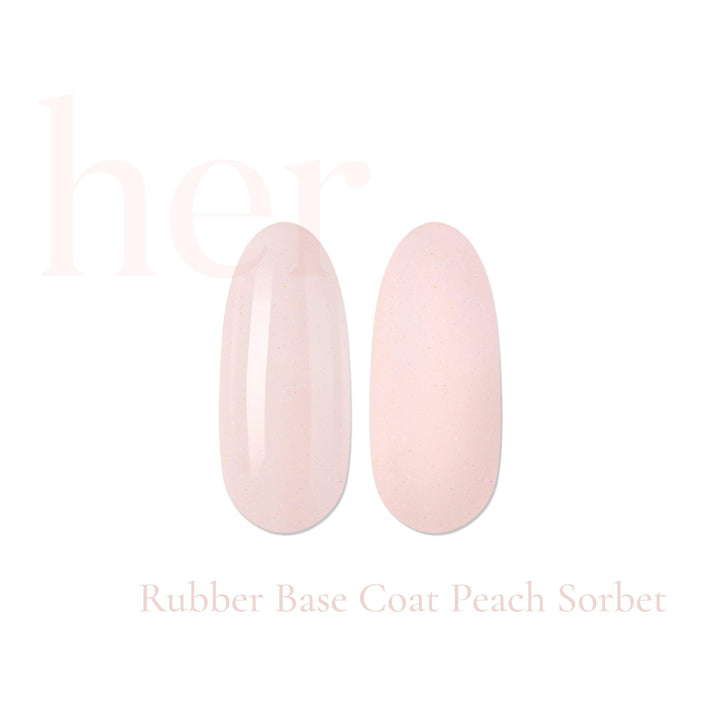 HER Rubber Base Coat Peach Sorbet - Geolenn