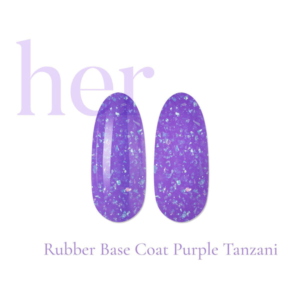 HER Rubber Base Coat Purple Tanzani - Geolenn