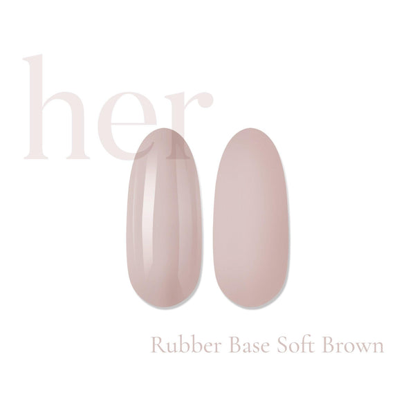 HER Rubber Base Coat Soft Brown - Geolenn