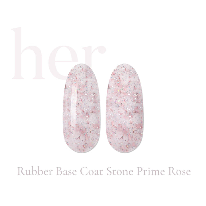 HER Rubber Base Coat Stone Prime Rose - Geolenn