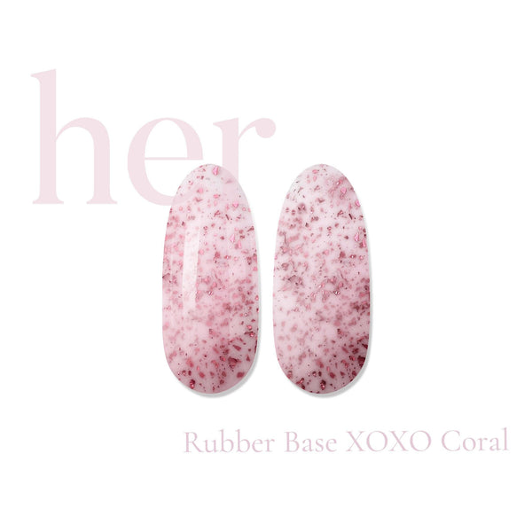 HER Rubber Base XOXO Coral - Geolenn