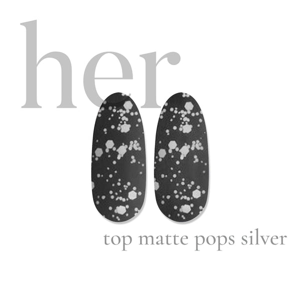 HER Top Matte Pops Silver - Geolenn