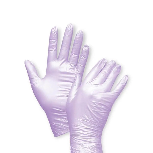 Manusi Nitril Nepudrate Fancy Violet 100 Buc. - XS BrandLess 