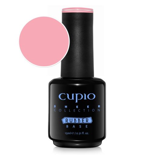 Cupio Rubber Base Sheer Collection - Rose Water 15ml