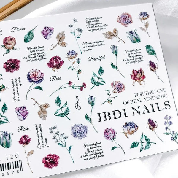Sticker Colorful 120 Ibdi Nails 