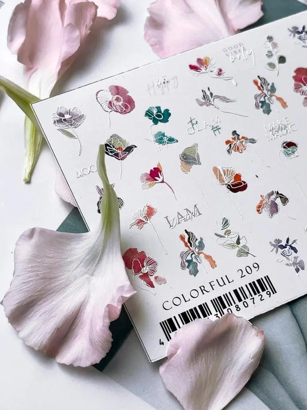 Sticker Colorful 209 Ibdi Nails 