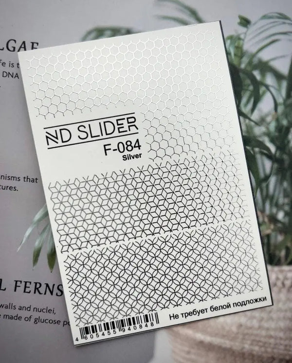 Sticker F-84 Silver ND Slider 