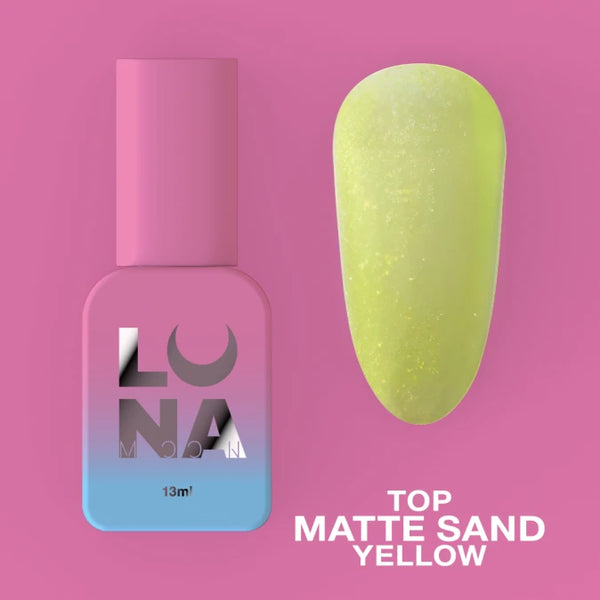 Lunamoon Top Matte Sand Yellow 13ml